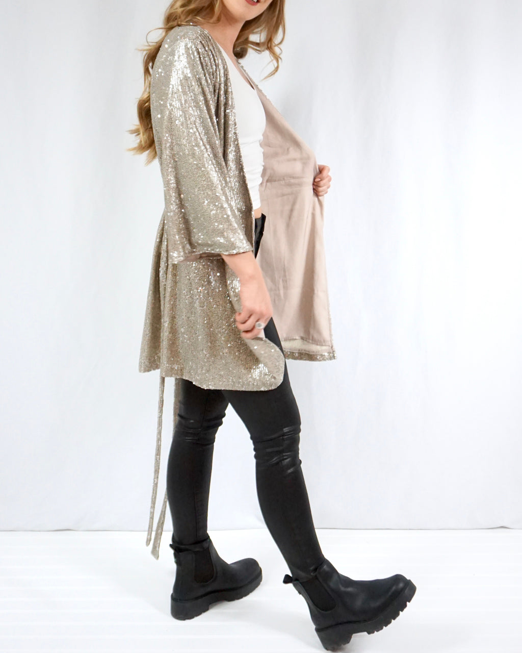 sequin kimono mini dress Coast Pearlescent Statement Sequin Kimono Mini Dress